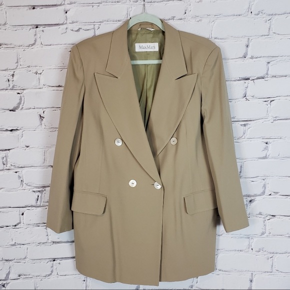 Authentic Max Mara Cream Wool Blazer - Picture 2 of 6